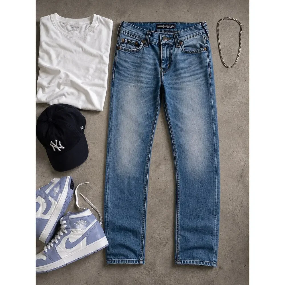 True Religion Rocco Super T Skinny Jeans Men’s 29 Y2K Stacked Denim Streetwear